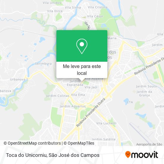 Toca do Unicorniu mapa