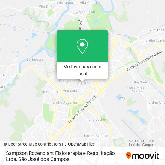 Sampson Rozenblant Fisioterapia e Reabilitação Ltda mapa