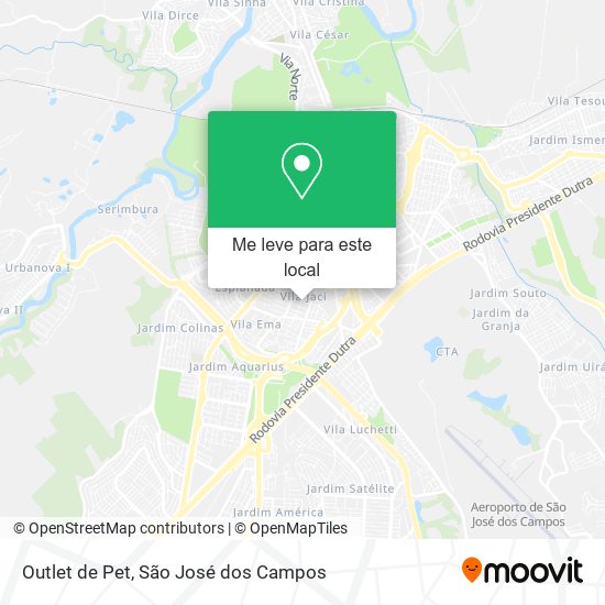 Outlet de Pet mapa