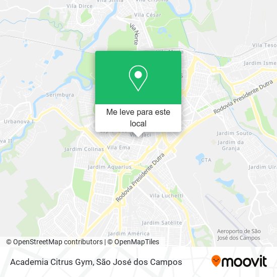 Academia Citrus Gym mapa