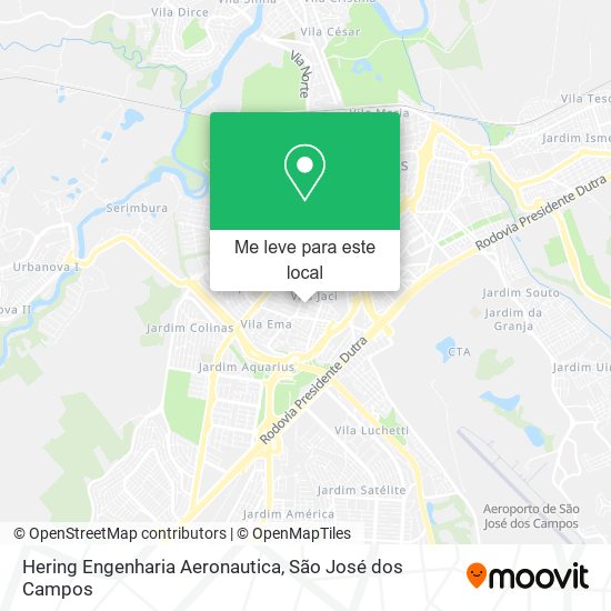 Hering Engenharia Aeronautica mapa