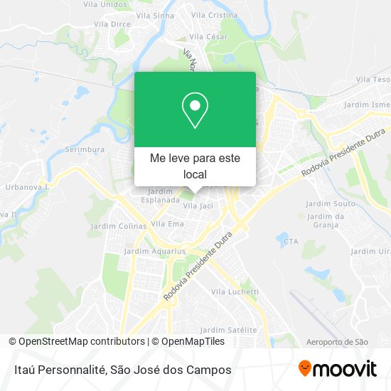 Itaú Personnalité mapa