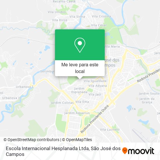 Escola Internacional Hesplanada Ltda mapa