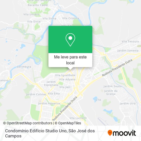 Condomínio Edifício Studio Uno mapa