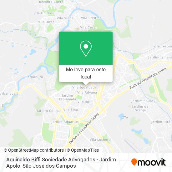 Aguinaldo Biffi Sociedade Advogados - Jardim Apolo mapa