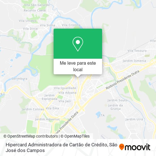 Hipercard Administradora de Cartão de Crédito mapa