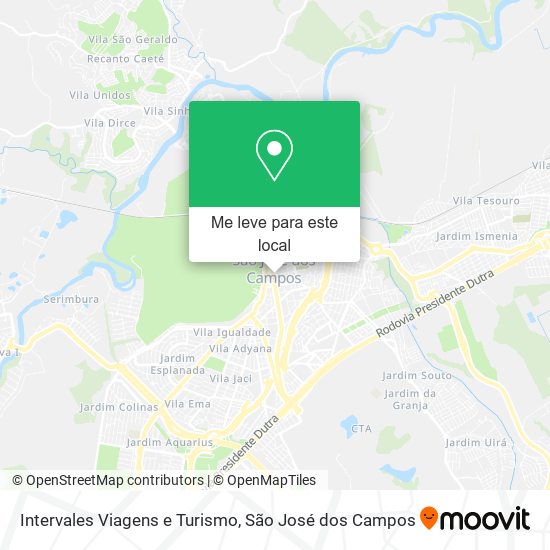 Intervales Viagens e Turismo mapa