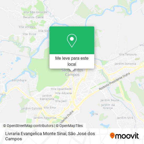 Livraria Evangelica Monte Sinai mapa