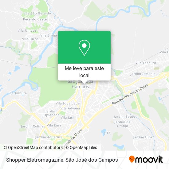 Shopper Eletromagazine mapa