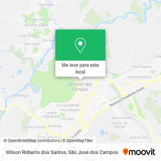 Wilson Roberto dos Santos mapa