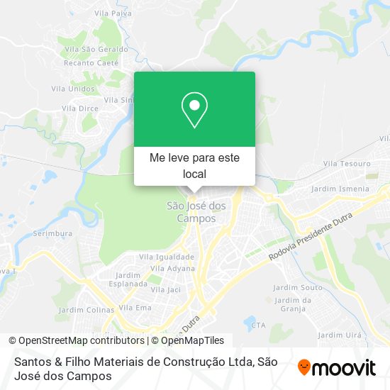 Santos & Filho Materiais de Construção Ltda mapa