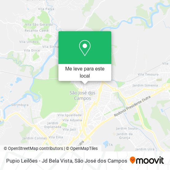 Pupio Leilões - Jd Bela Vista mapa