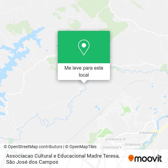 Associacao Cultural e Educacional Madre Teresa mapa