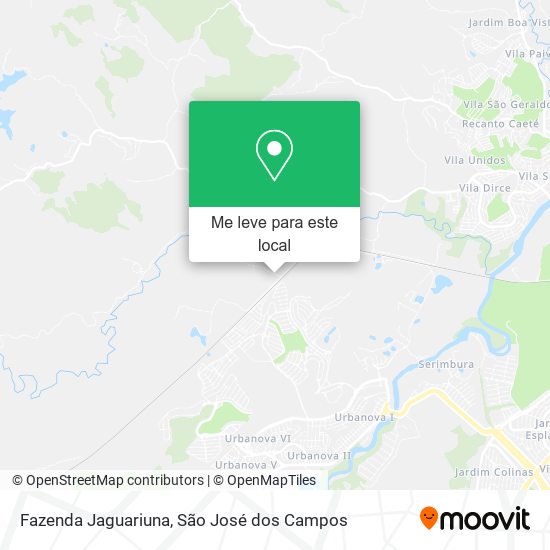 Fazenda Jaguariuna mapa