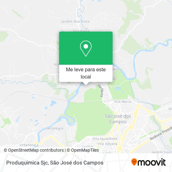 Produquimica Sjc mapa