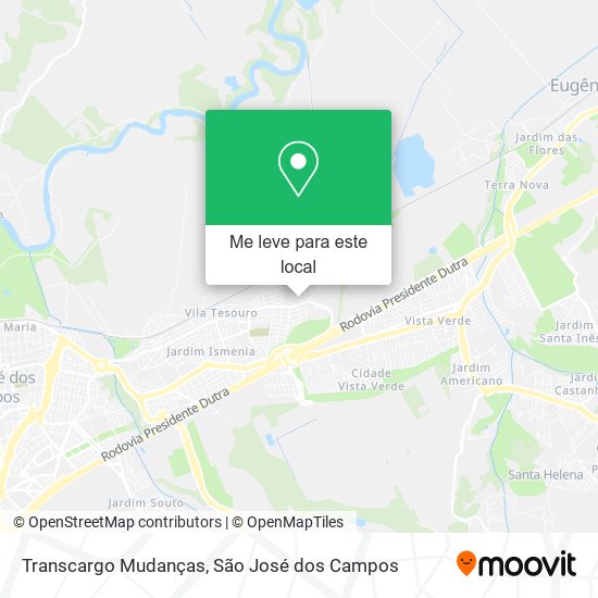 Transcargo Mudanças mapa