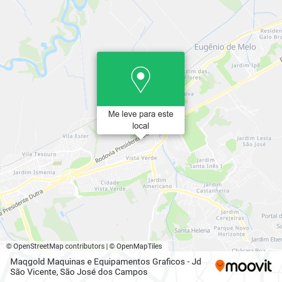 Maqgold Maquinas e Equipamentos Graficos - Jd São Vicente mapa