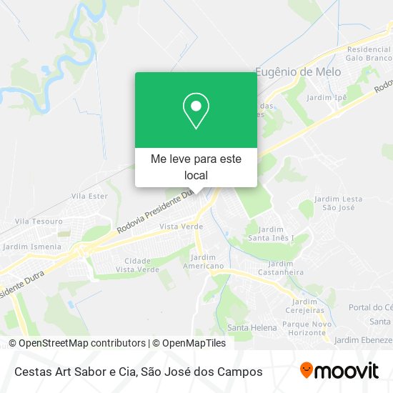 Cestas Art Sabor e Cia mapa
