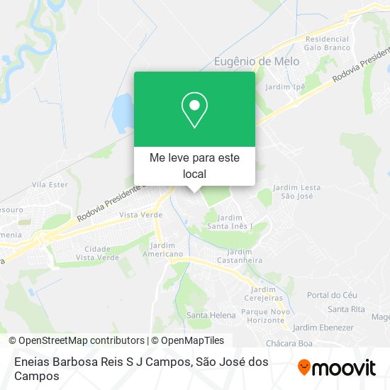 Eneias Barbosa Reis S J Campos mapa