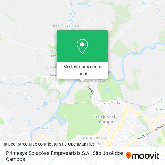 Primesys Soluções Empresariais S.A. mapa