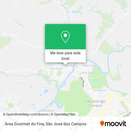 Área Gourmet do Fina mapa