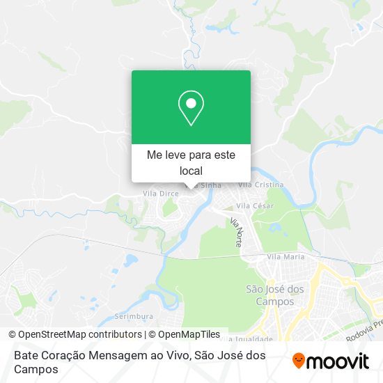 Bate Coração Mensagem ao Vivo mapa