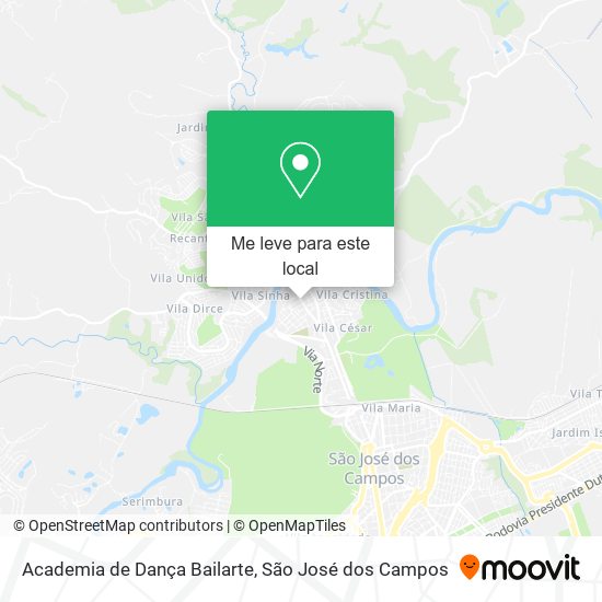 Academia de Dança Bailarte mapa