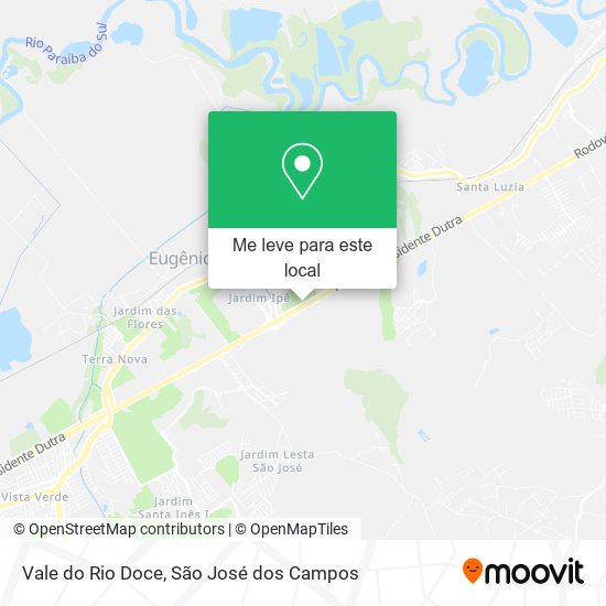 Vale do Rio Doce mapa