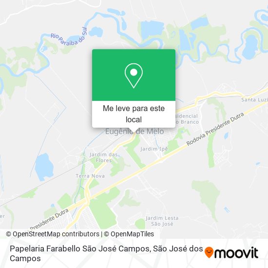 Papelaria Farabello São José Campos mapa