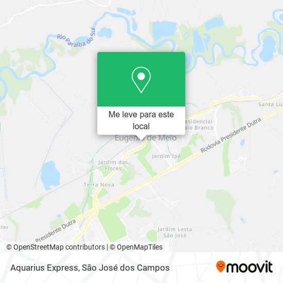 Aquarius Express mapa