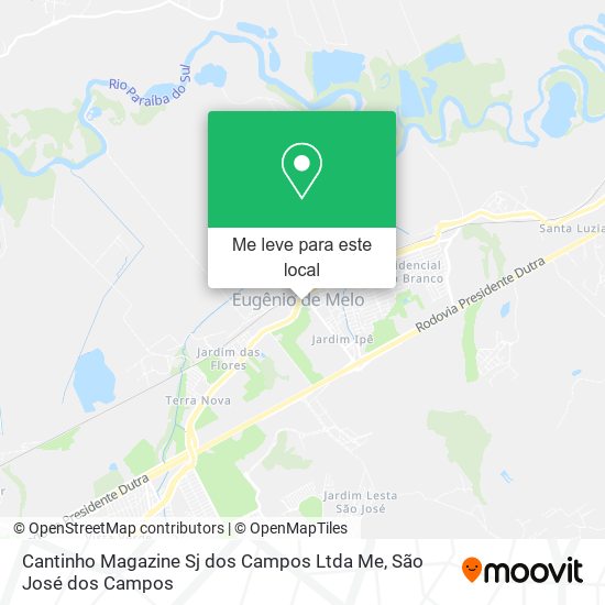 Cantinho Magazine Sj dos Campos Ltda Me mapa