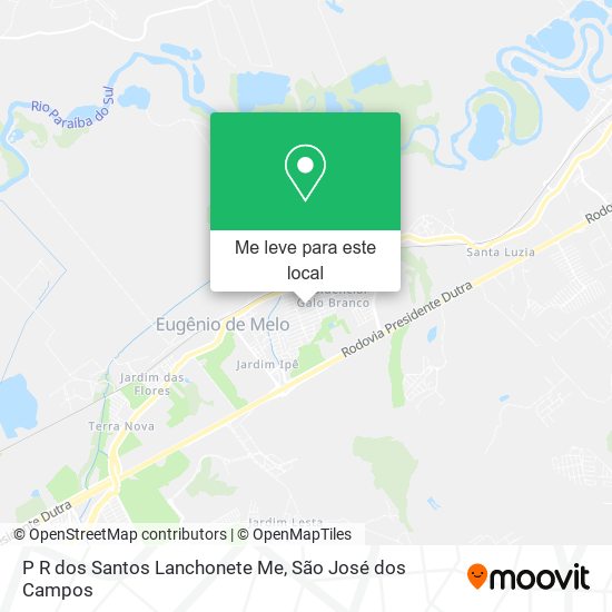 P R dos Santos Lanchonete Me mapa