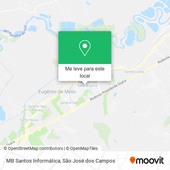 MB Santos Informática mapa