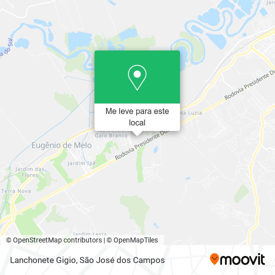 Lanchonete Gigio mapa