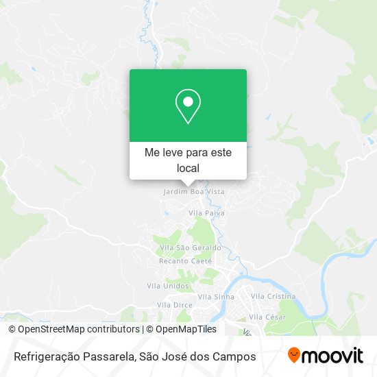 Refrigeração Passarela mapa