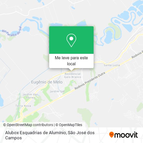 Alubox Esquadrias de Alumínio mapa