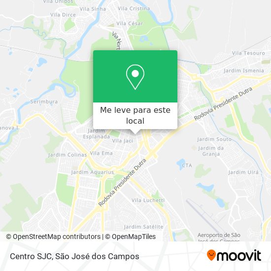 Centro SJC mapa