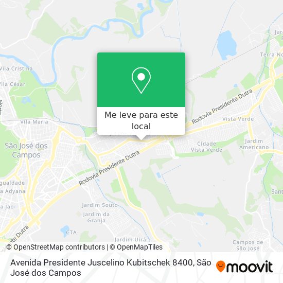 Avenida Presidente Juscelino Kubitschek 8400 mapa