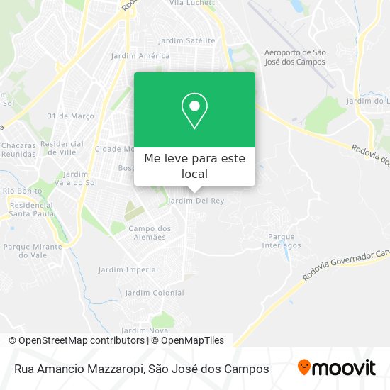 Rua Amancio Mazzaropi mapa