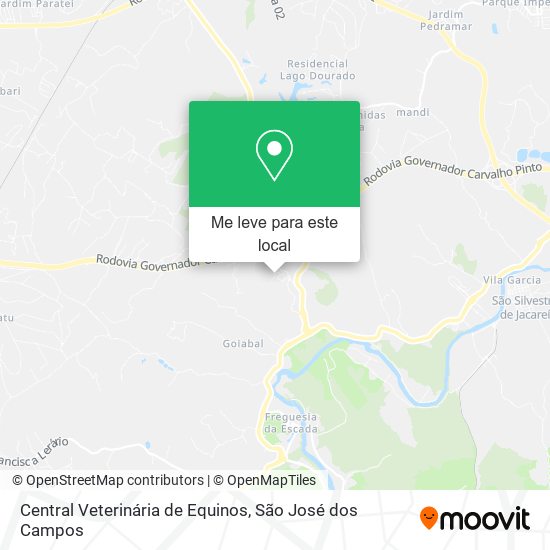 Central Veterinária de Equinos mapa