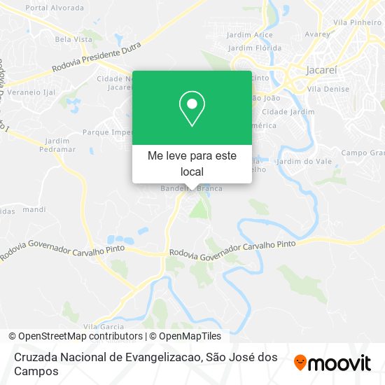 Cruzada Nacional de Evangelizacao mapa