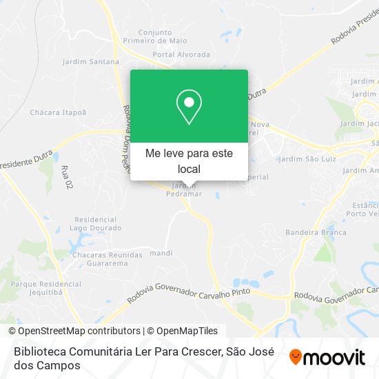 Biblioteca Comunitária Ler Para Crescer mapa