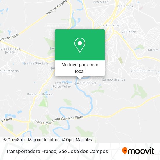 Transportadora Franco mapa