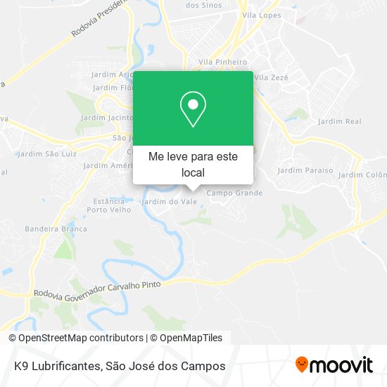 K9 Lubrificantes mapa