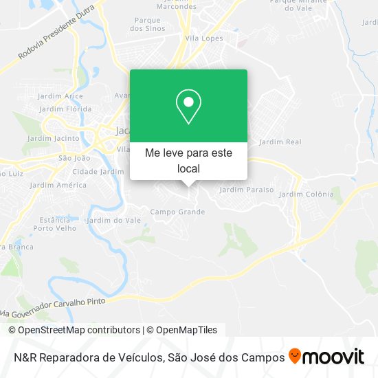 N&R Reparadora de Veículos mapa