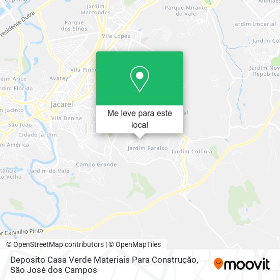 Deposito Casa Verde Materiais Para Construção mapa