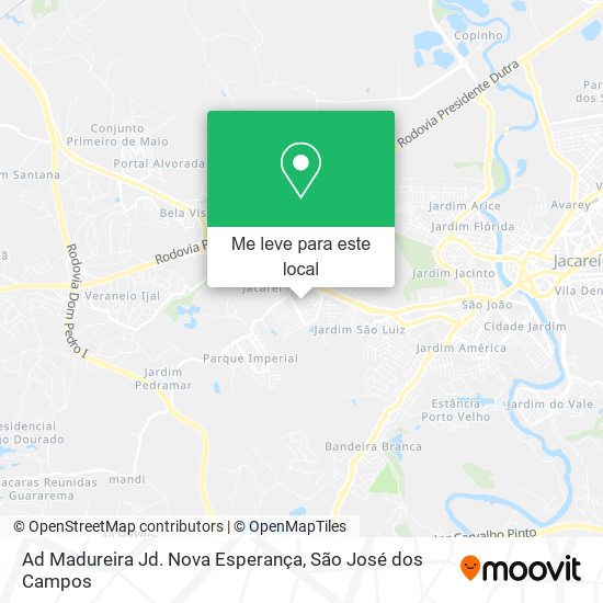 Ad Madureira Jd. Nova Esperança mapa
