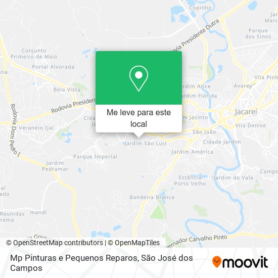 Mp Pinturas e Pequenos Reparos mapa