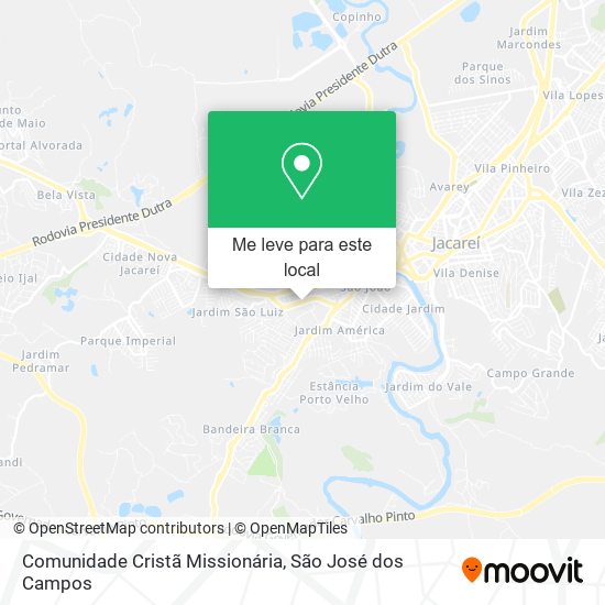 Comunidade Cristã Missionária mapa