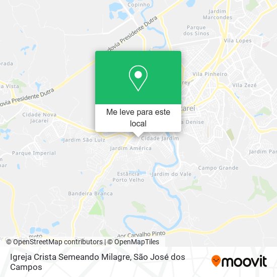 Igreja Crista Semeando Milagre mapa